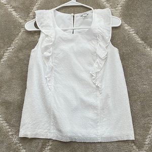 J. Crew Ruffled Sleeveless Top
